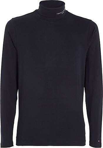 TOMMY HILFIGER Damen Rollkragenshirt TOMMY LOGO ROLL NECK LS TEE