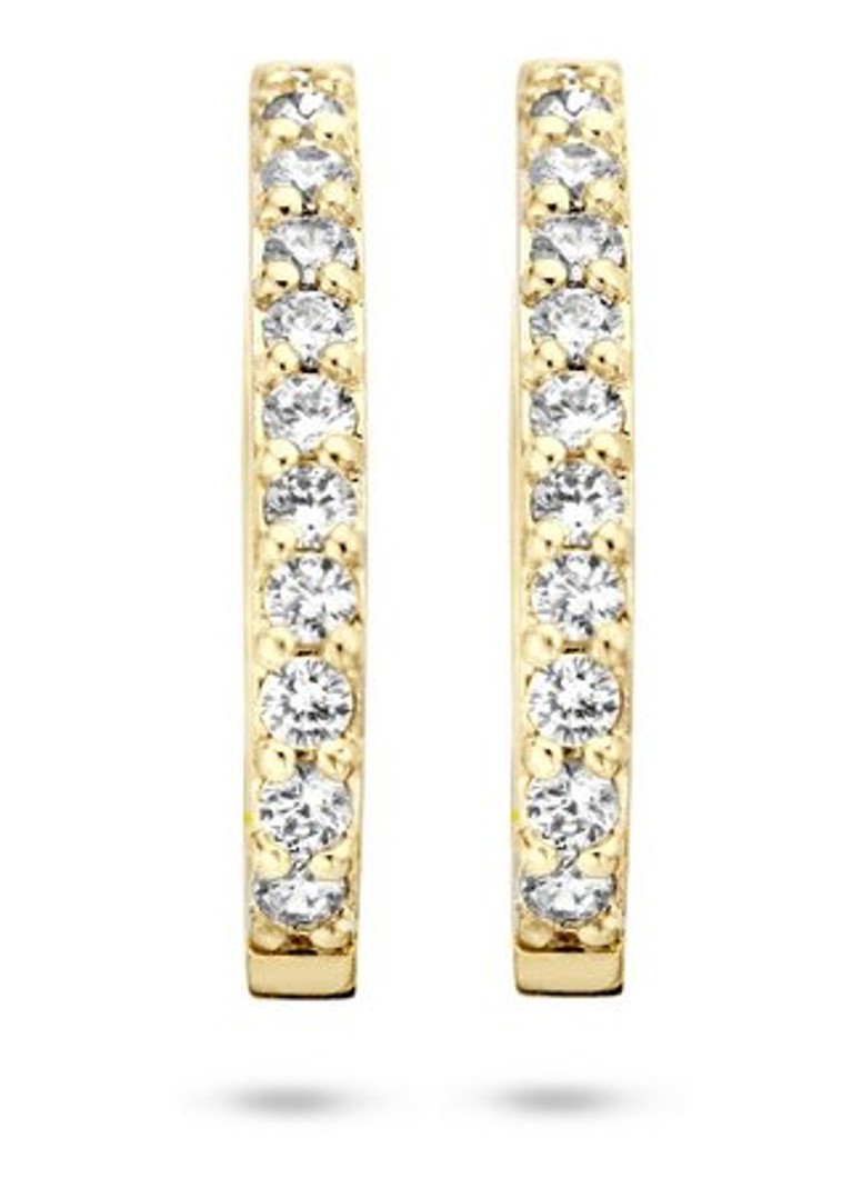 Orecchini color cipria in oro giallo 14 carati 7236YZI