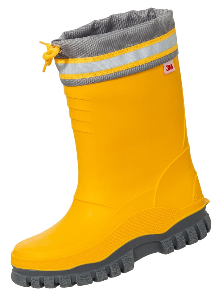 Bockstiegel Kinder-Winterstiefel Arktis gefüttert in gelb/grau günstig kaufen