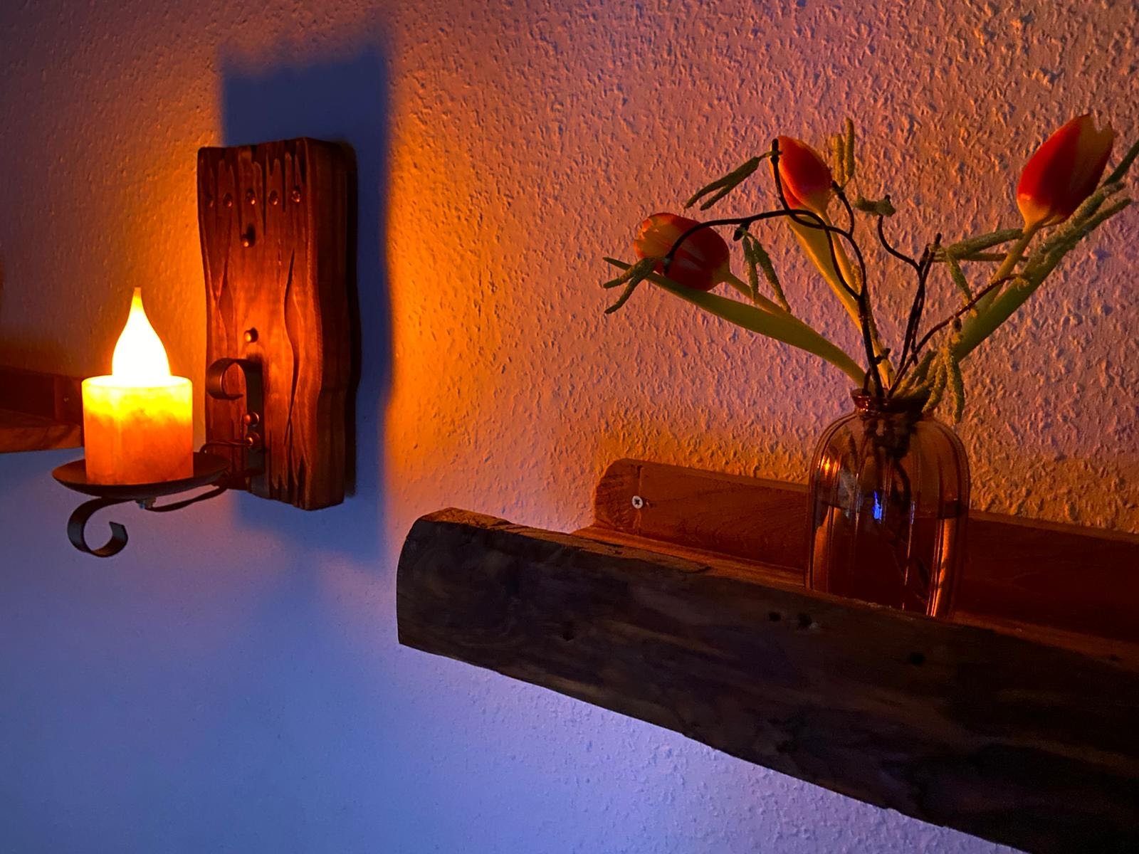 Home Feeling Deko-Wandregal Regale aus recyceltem Teakholz, drei verschiedene Längen