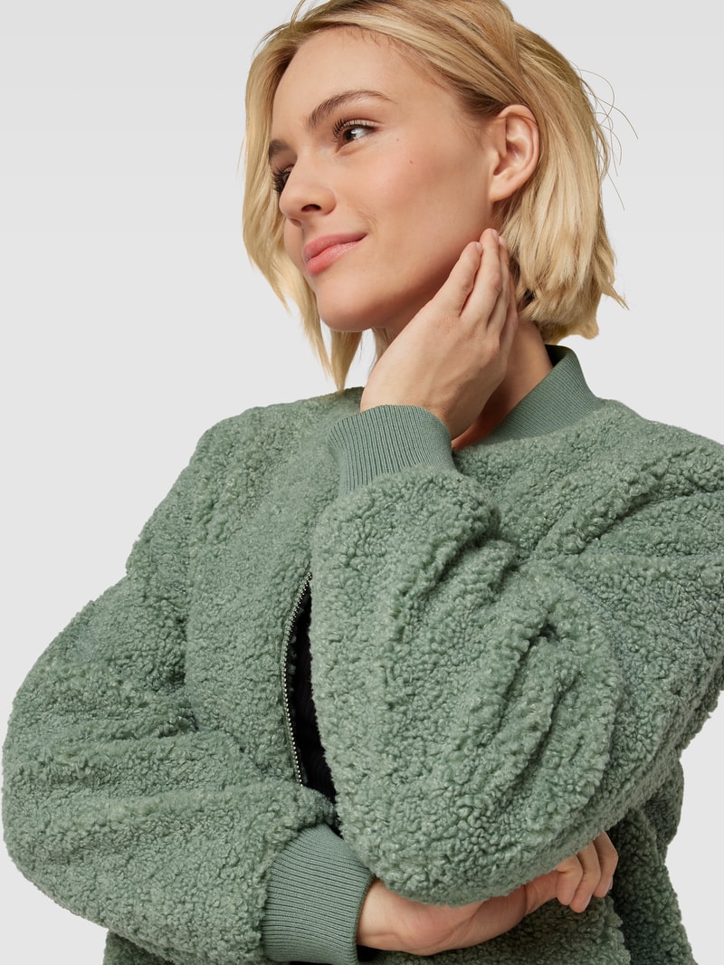 Bomberjacke mit Reißverschluss in mint