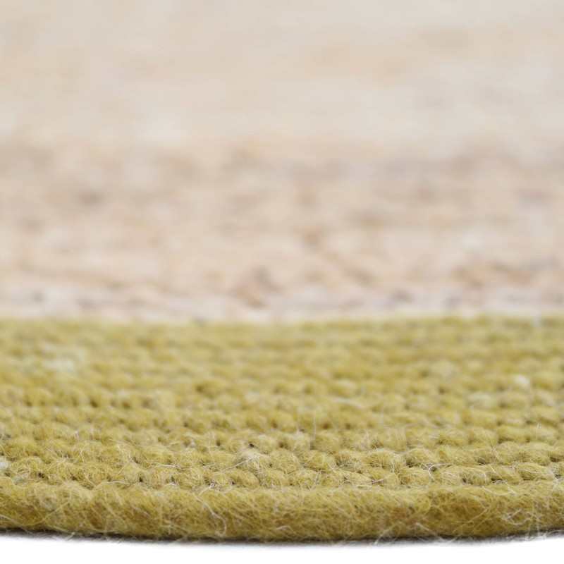 Tapis jute & laine YHUKI