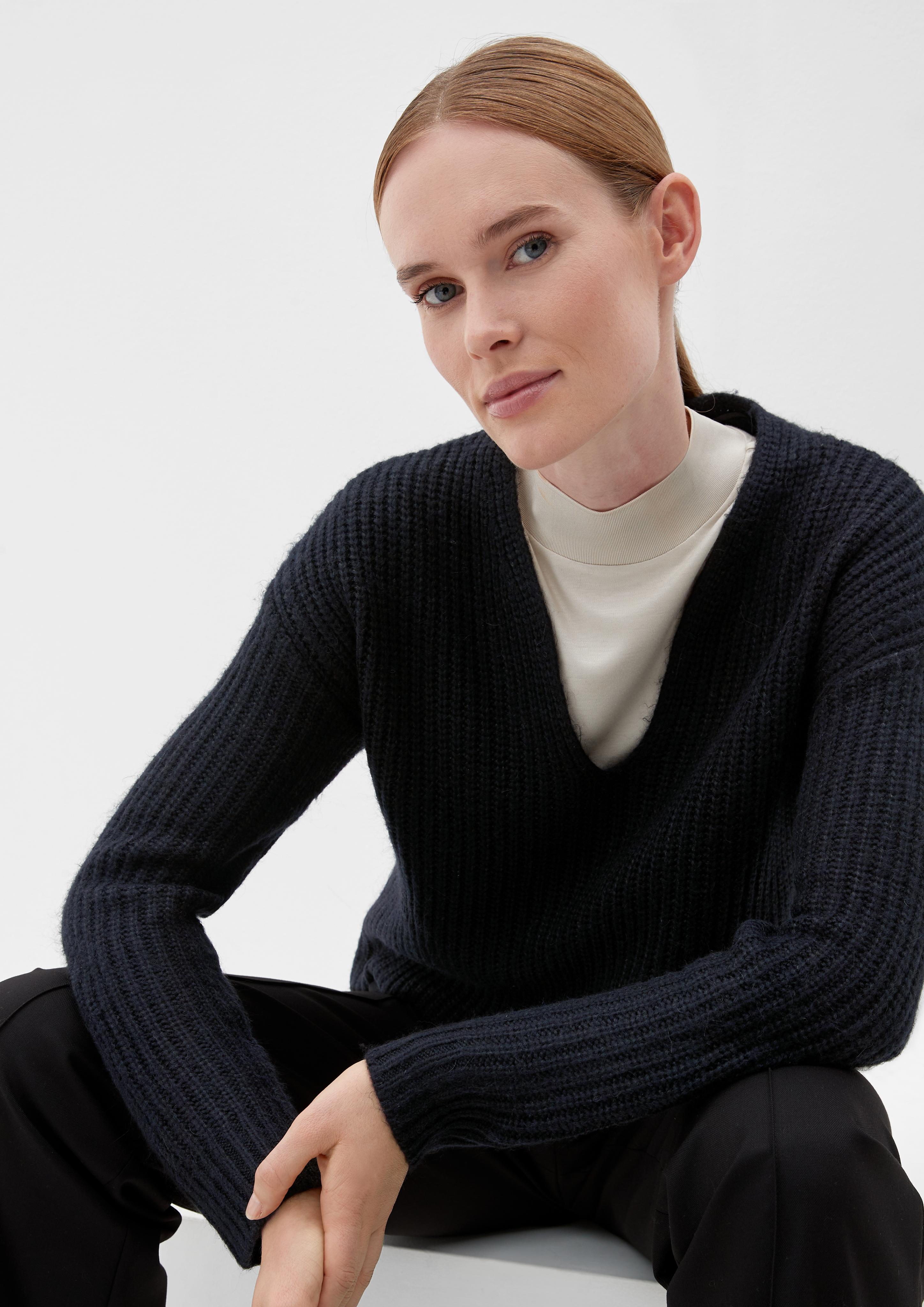 Strickpullover aus Alpakamix mit Wolle  2118802-9999