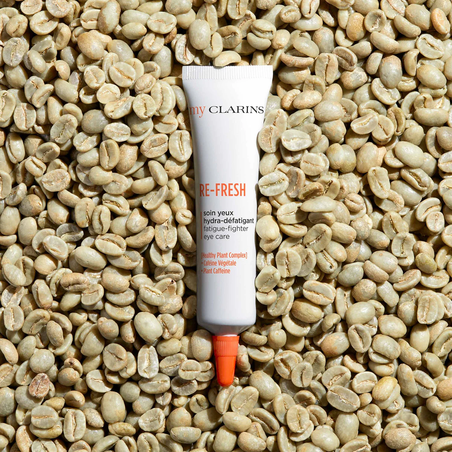 MY CLARINS RE-FRESH Soin Yeux Hydra-Défatigant - Tratamiento hidratante para el contorno de ojos, antibolsas y ojeras.