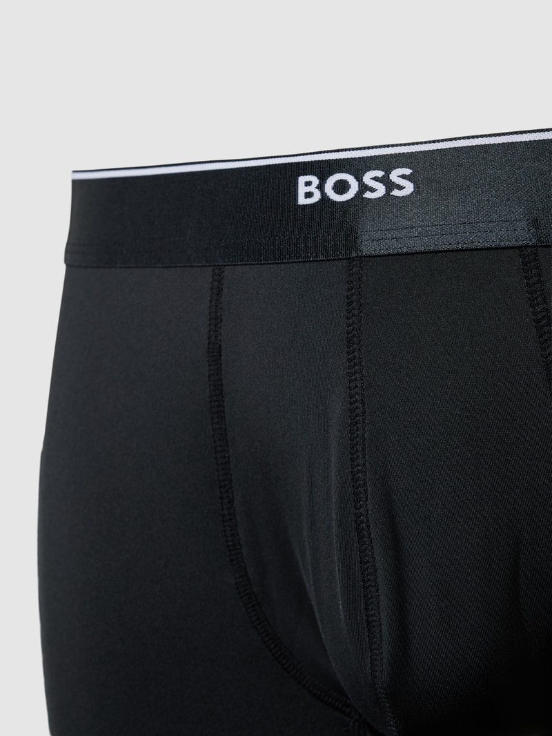 Trunks mit Logo-Bund Modell 'Boxer' in schwarz