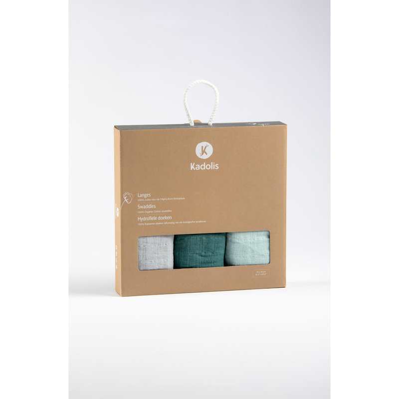 Set de 3 langes Coton Bio unis