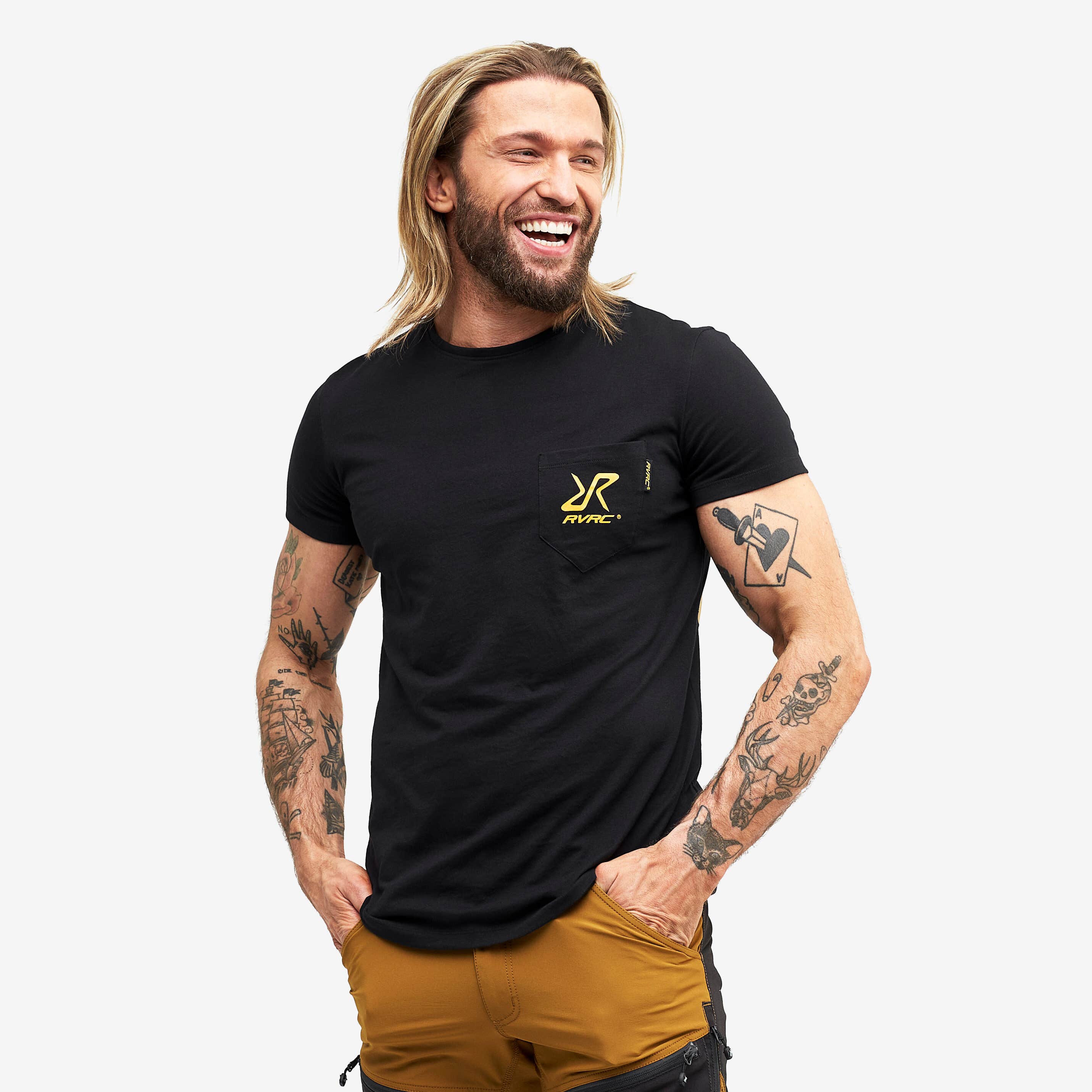 Fat Logo Tee 2.0 Homme Black/Yellow