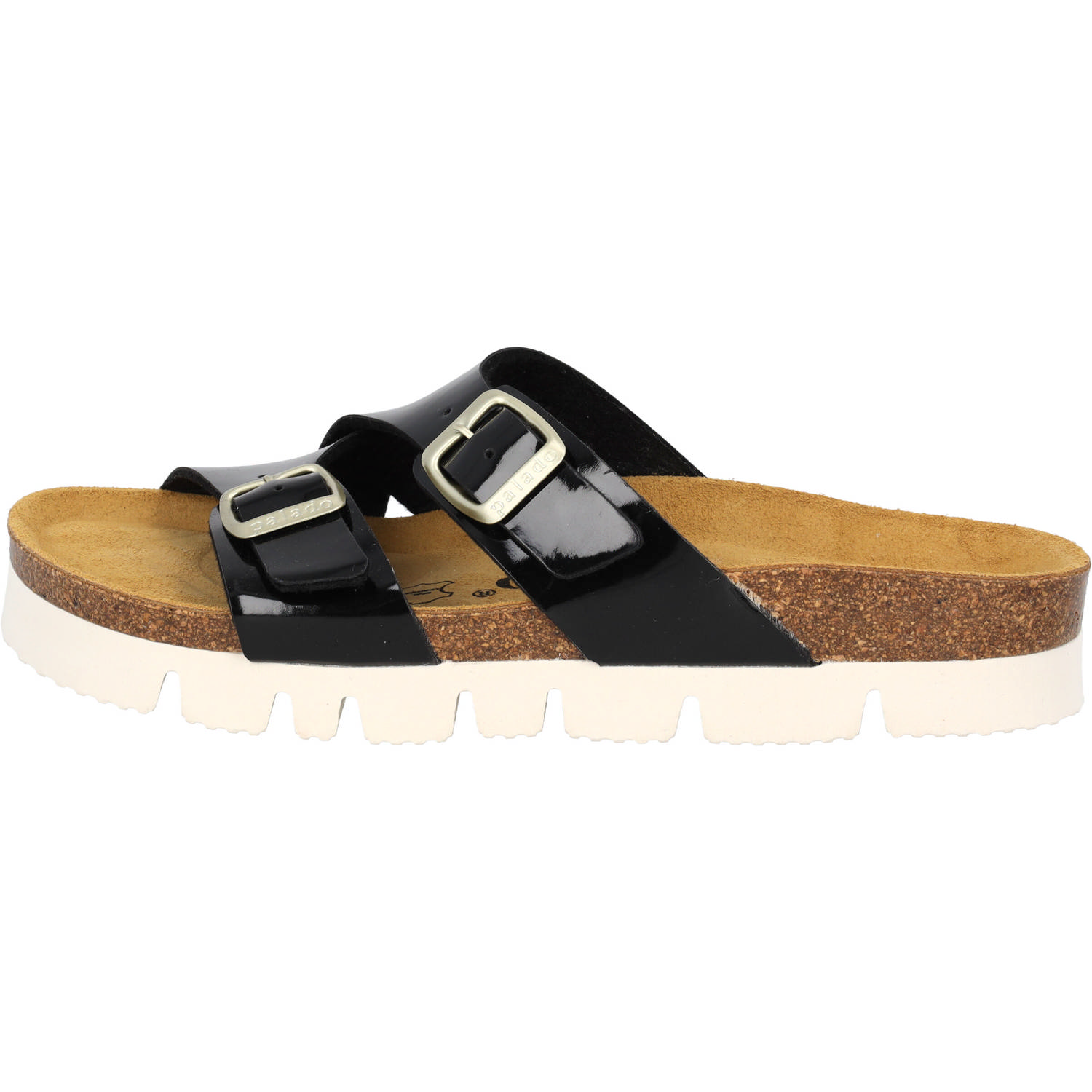 Palado Arrila PL, Pantoletten, Damen, Schwarz Lack
