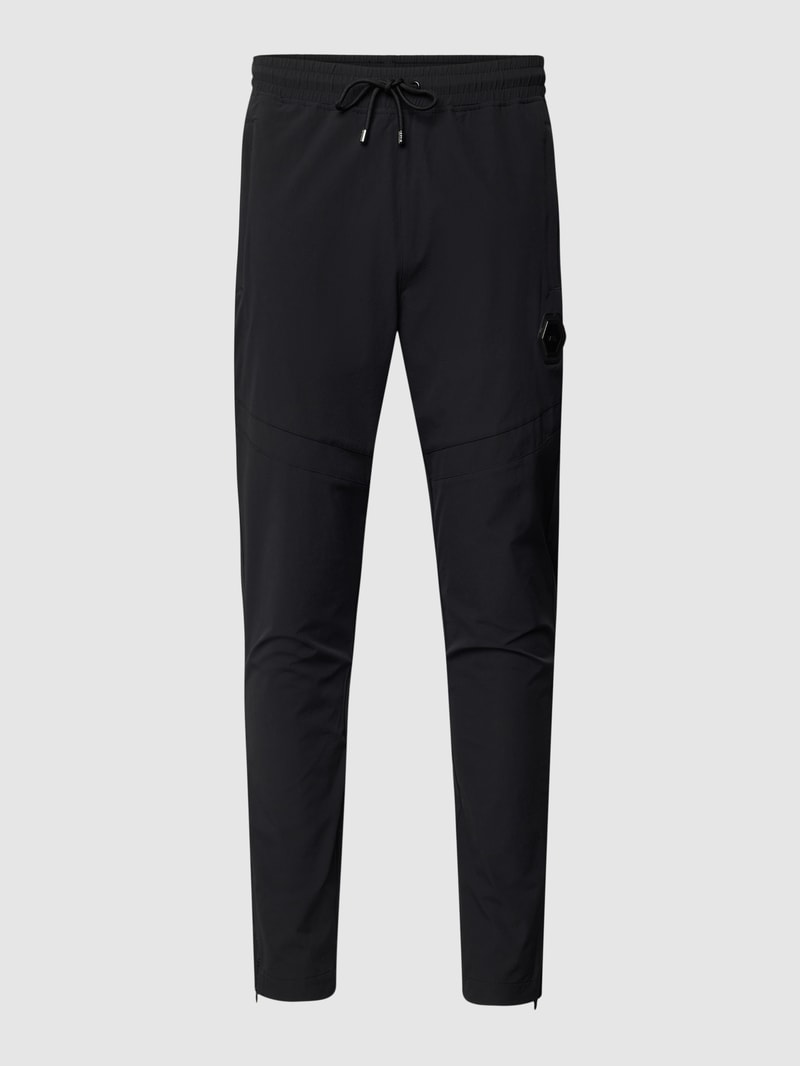 Sweatpants mit Eingrifftaschen Modell 'Luois' in schwarz