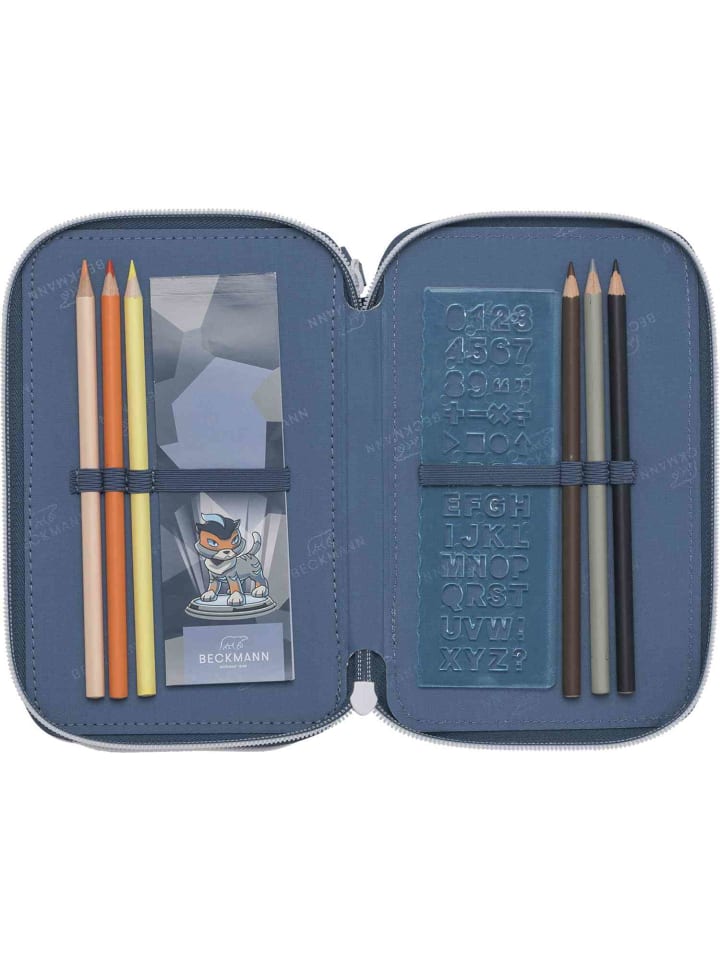 BECKMANN Beckmann 3-Fächrige Federmappe Tiger Race günstig kaufen onesize