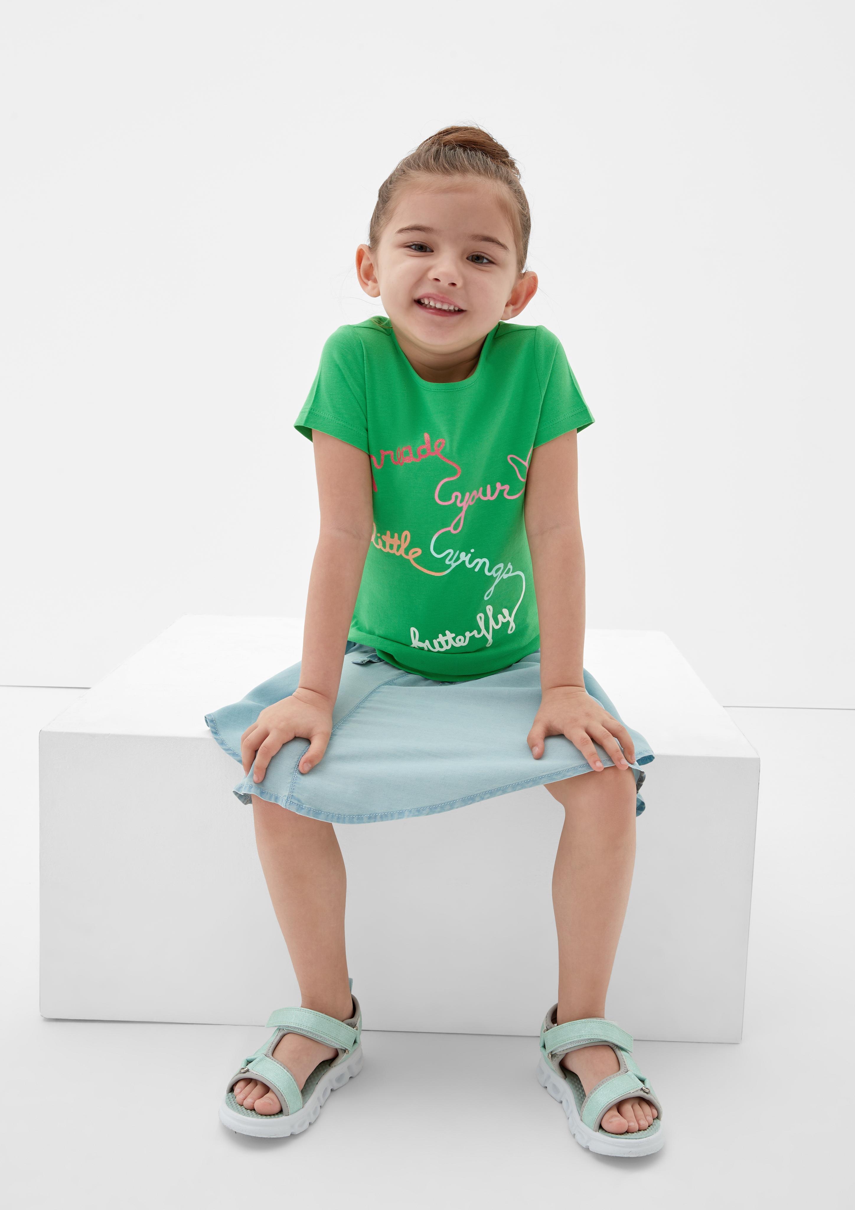 T-Shirt mit Glitzer-Print  2130396-7590