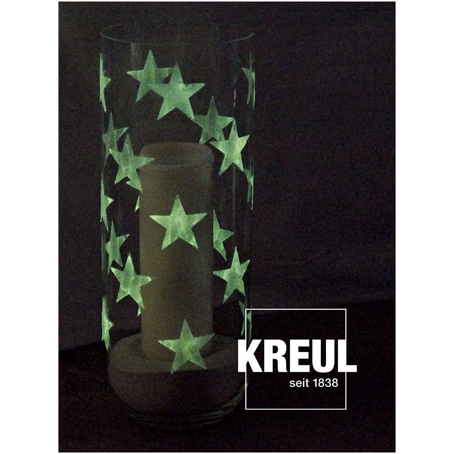 Acrylfarbe mit Nachtleuchteffekt, gelb, 150 ml
