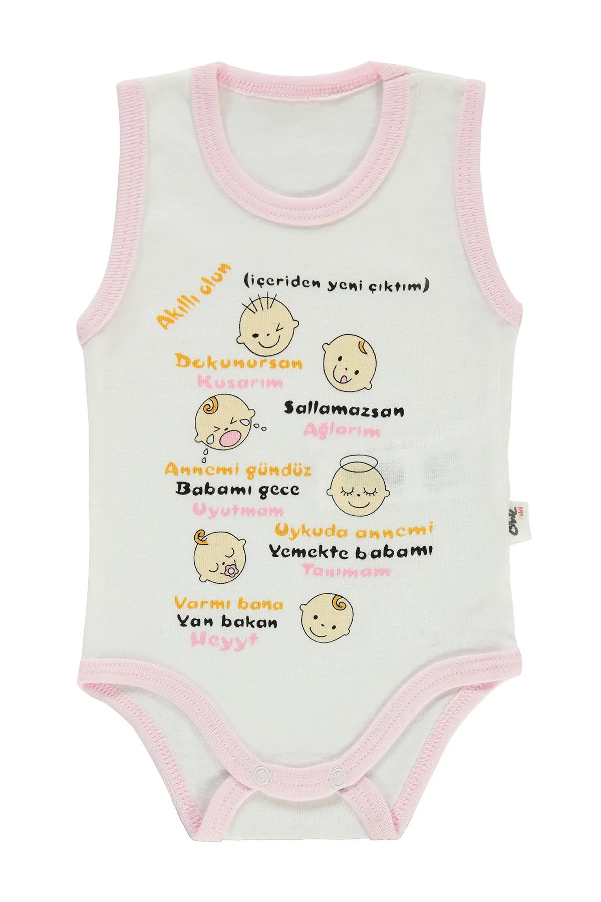Civil Baby  Baby Snap Badi 1-24 Monate Rosa