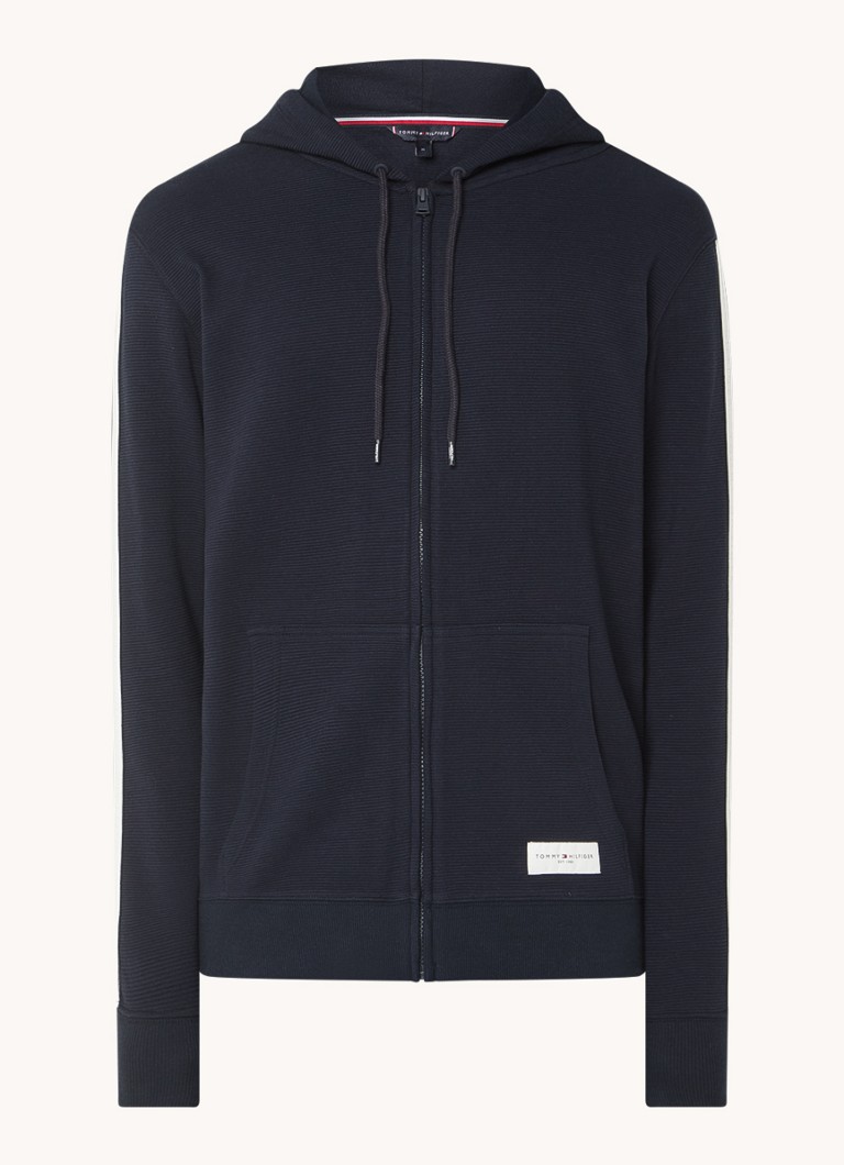 Tommy Hilfiger -collegepaita, jossa logo ja sivutaskut