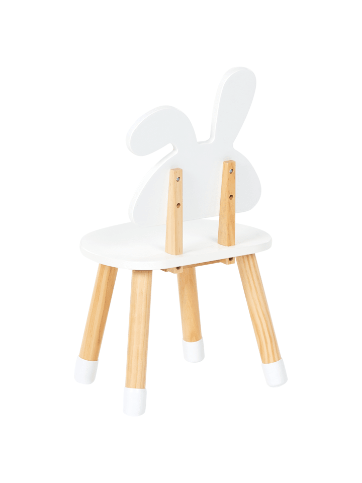 Beliani 3-tlg Kindertisch mit Stühlen ROBIN in Weiß/Heller Holzfarbton/Grün günstig kaufen onesize
