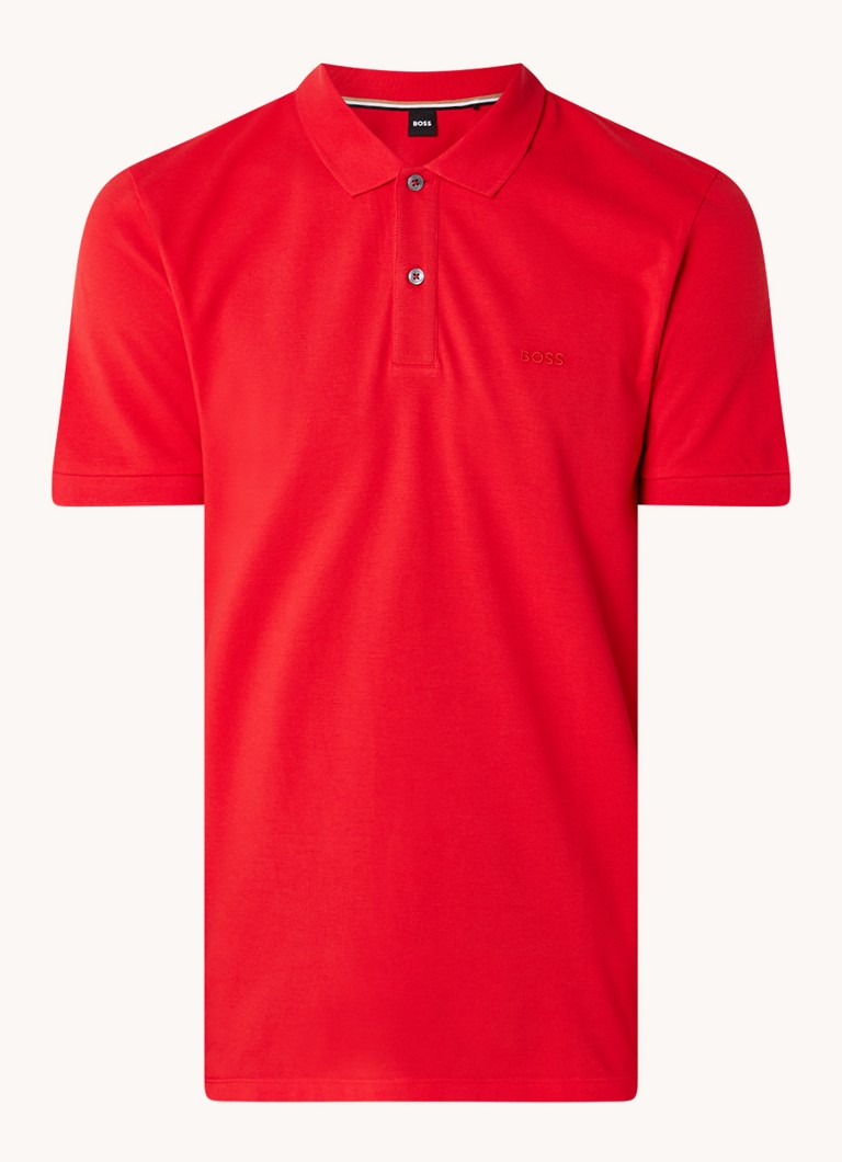 HUGO BOSS Pallas regulāra piegriezuma polo krekls no pikē kokvilnas