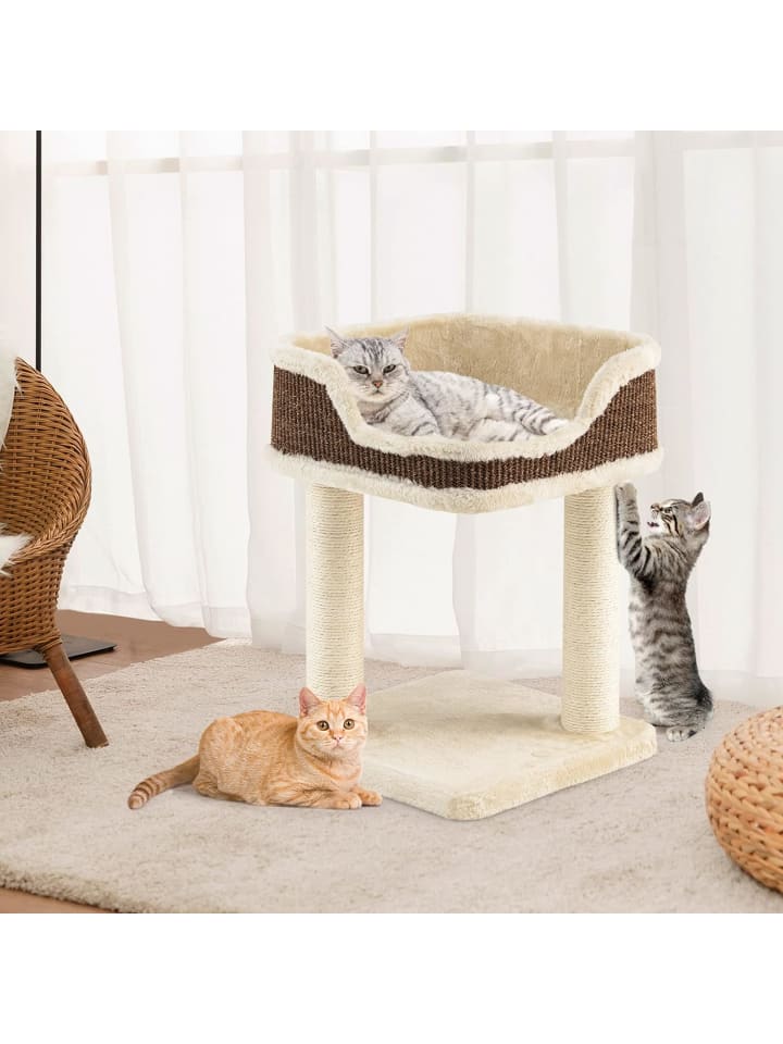 COSTWAY Katzenbaum 50cm in Beige günstig kaufen 50 cm