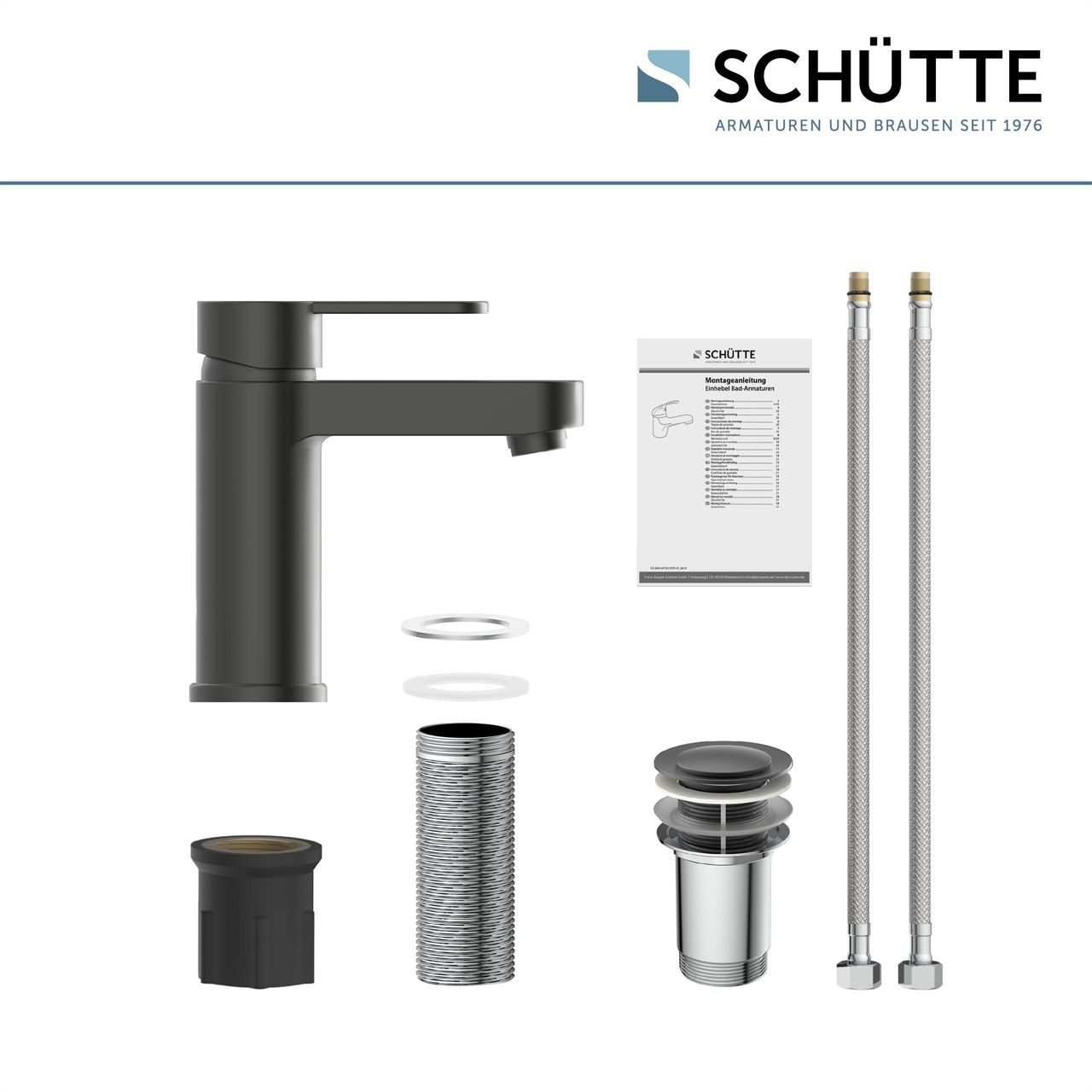 Schütte Waschtischarmatur ELEPHANT, Graphit matt