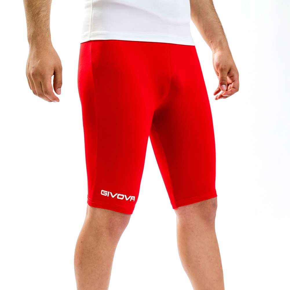 Givova Bermuda Skin Compression Tights Radlerhose rot
