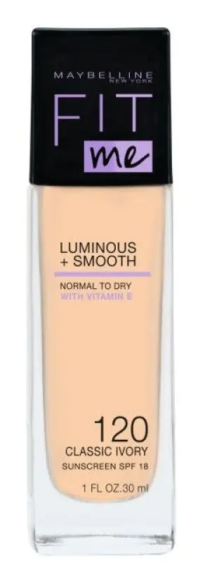 „Maybelline Fit Me Luminous & Smooth“ makiažo pagrindas, 120 Classic Ivory