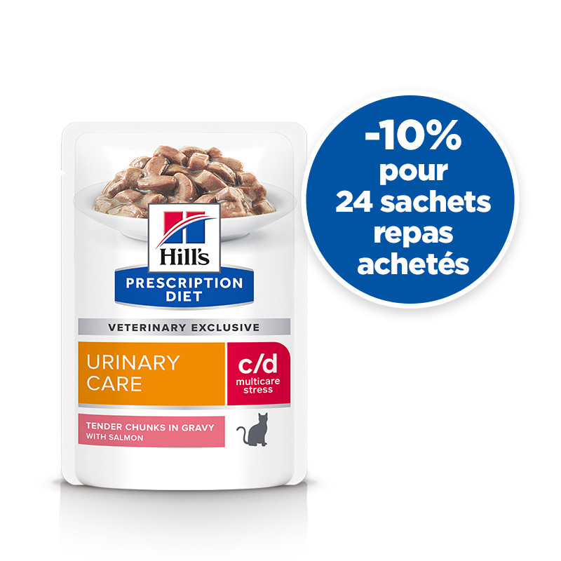 Hill's Urinary Hill's Prescription Diet c/d Urinary Stress Lachs 24x85 g