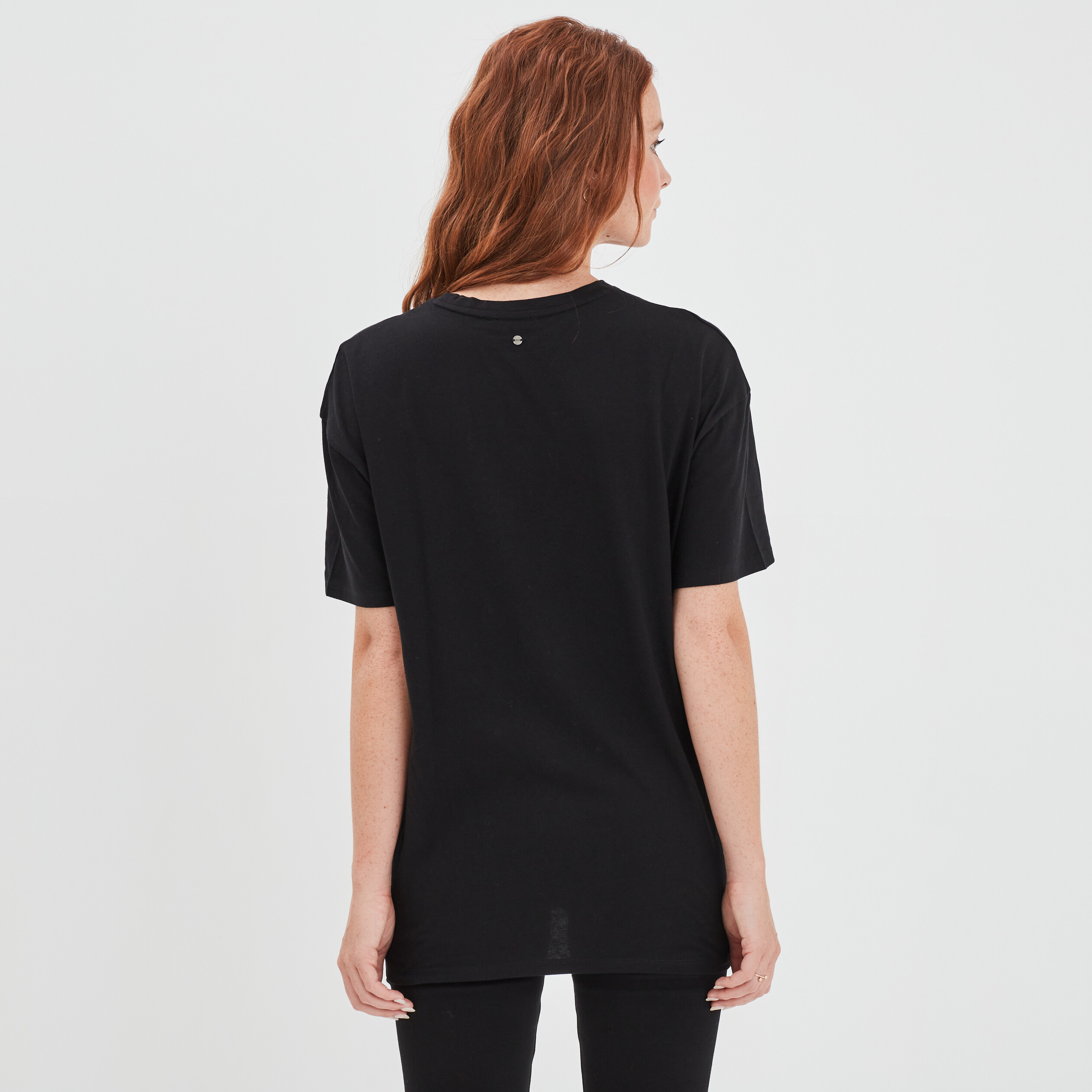 T-shirt à strass manches courtes Liberto noir femme | La Halle