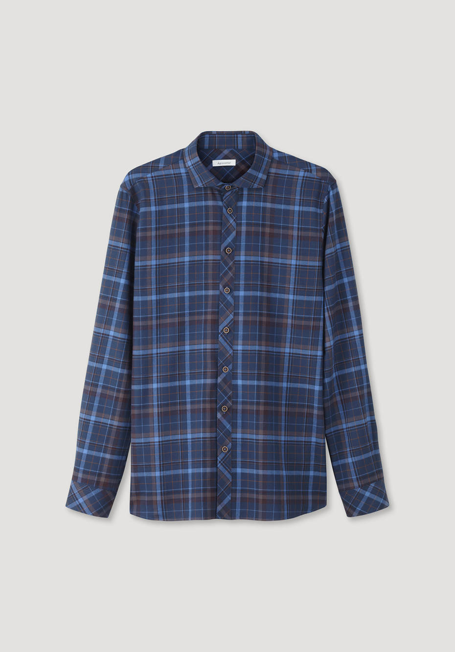 Flanell-Karohemd Relaxed Fit aus reiner Bio-Baumwolle