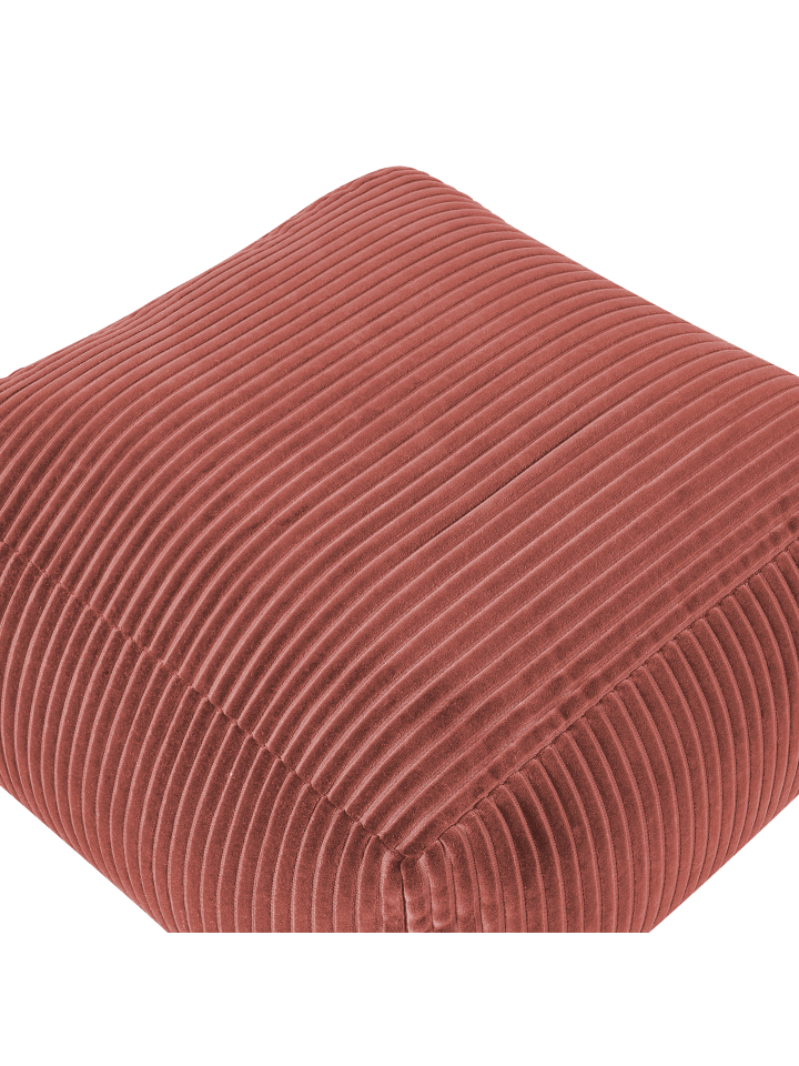 Beliani Pouf MUKKI in Rot - (W) 50 x (H) 30 x (L) 50 cm günstig kaufen onesize