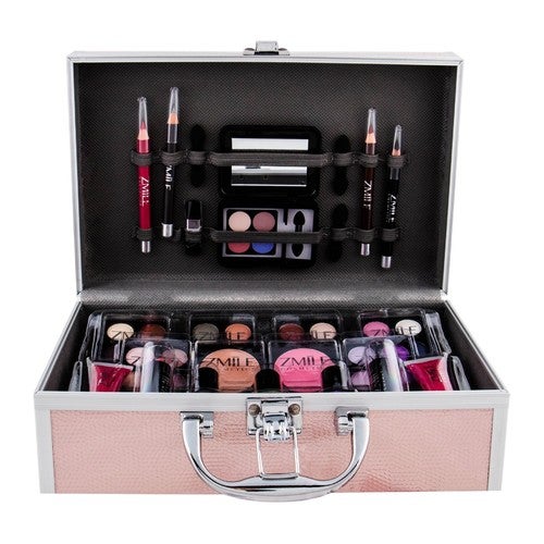 Estuche de maquillaje rosa de 42 piezas