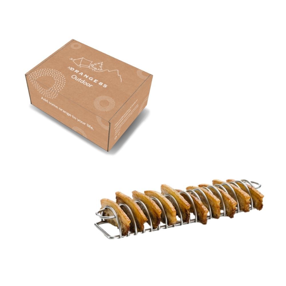 Orange85 19 Reihen Edelstahl-Rippchenhalter