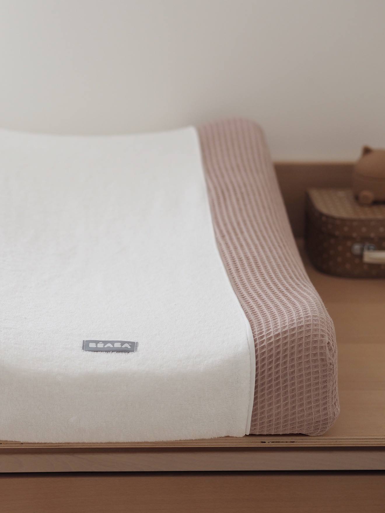 Drap-housse pour matelas à langer BEABA Sofalange light mist