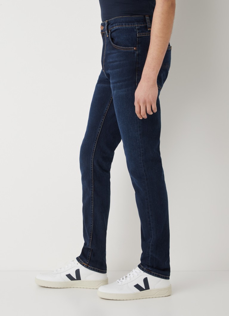 Nudie Jeans Lean Dean smart fit jeans with dark wash