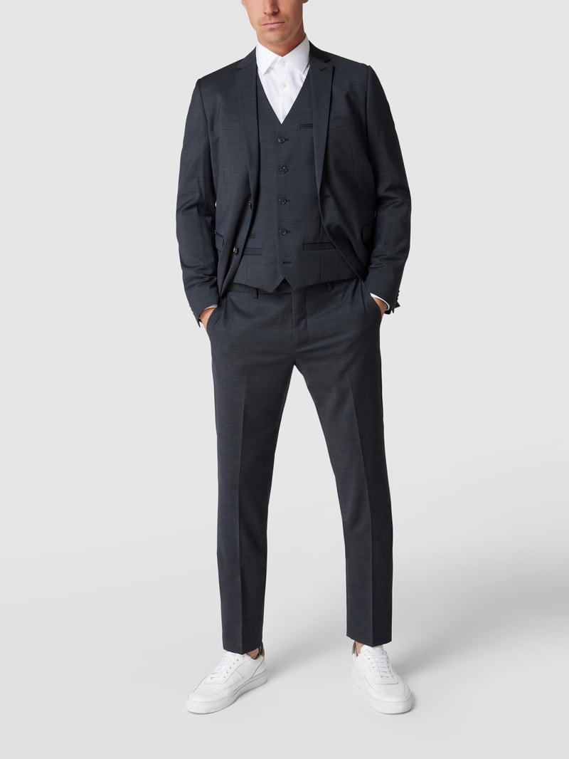 Slim FIt 2-Knopf-Sakko mit Stretch-Anteil Modell 'George' in anthrazit