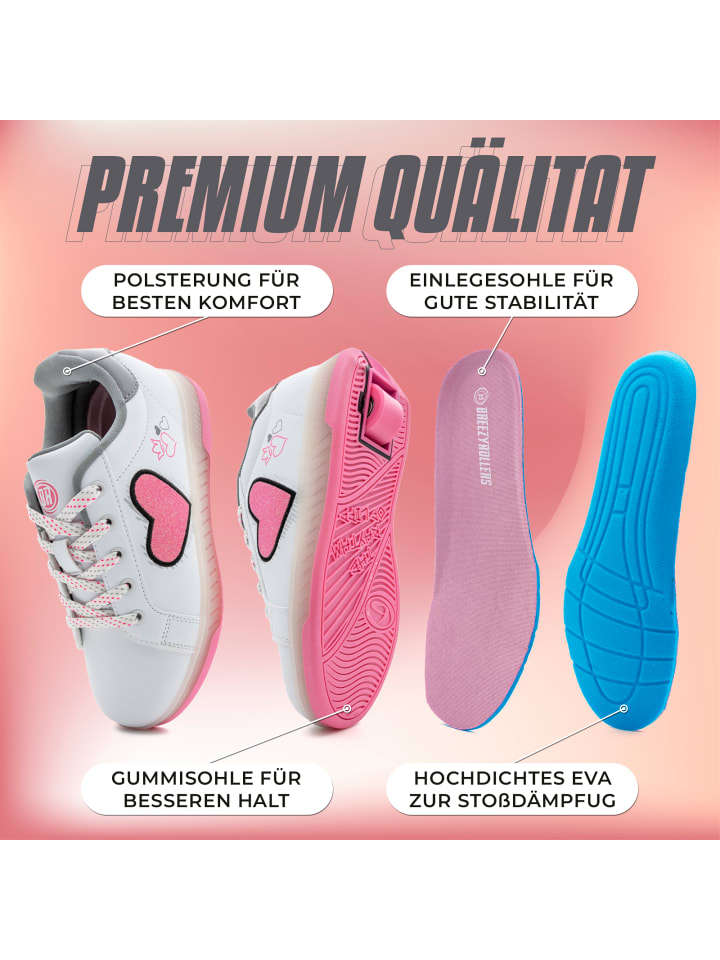 Breezy Rollers BREEZY ROLLERS 2195670 Blast LED weiss/pink günstig kaufen