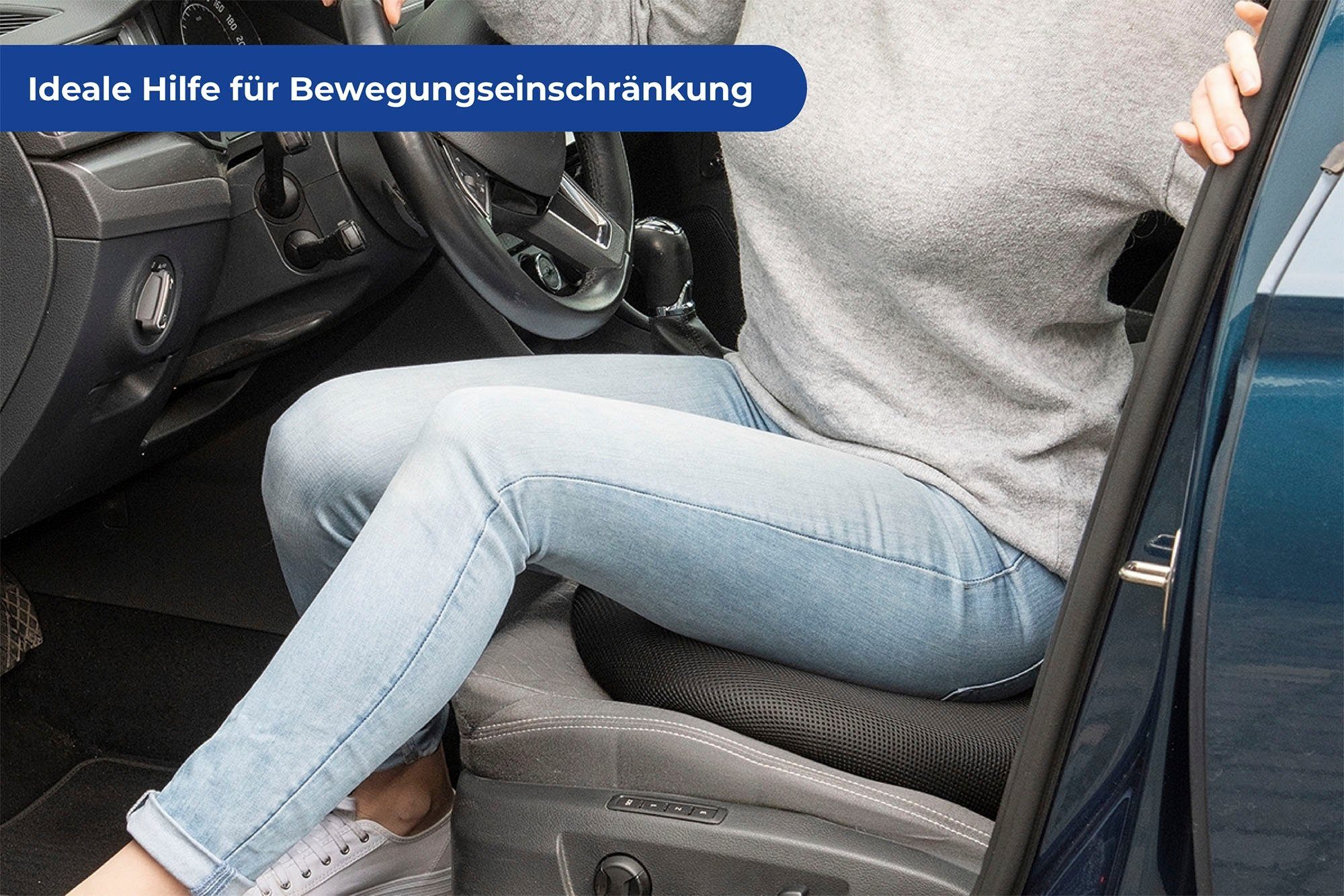 Maximex Drehkissen Orthopädisches Visco-Drehkissen, 360°, belastbar bis 150 kg