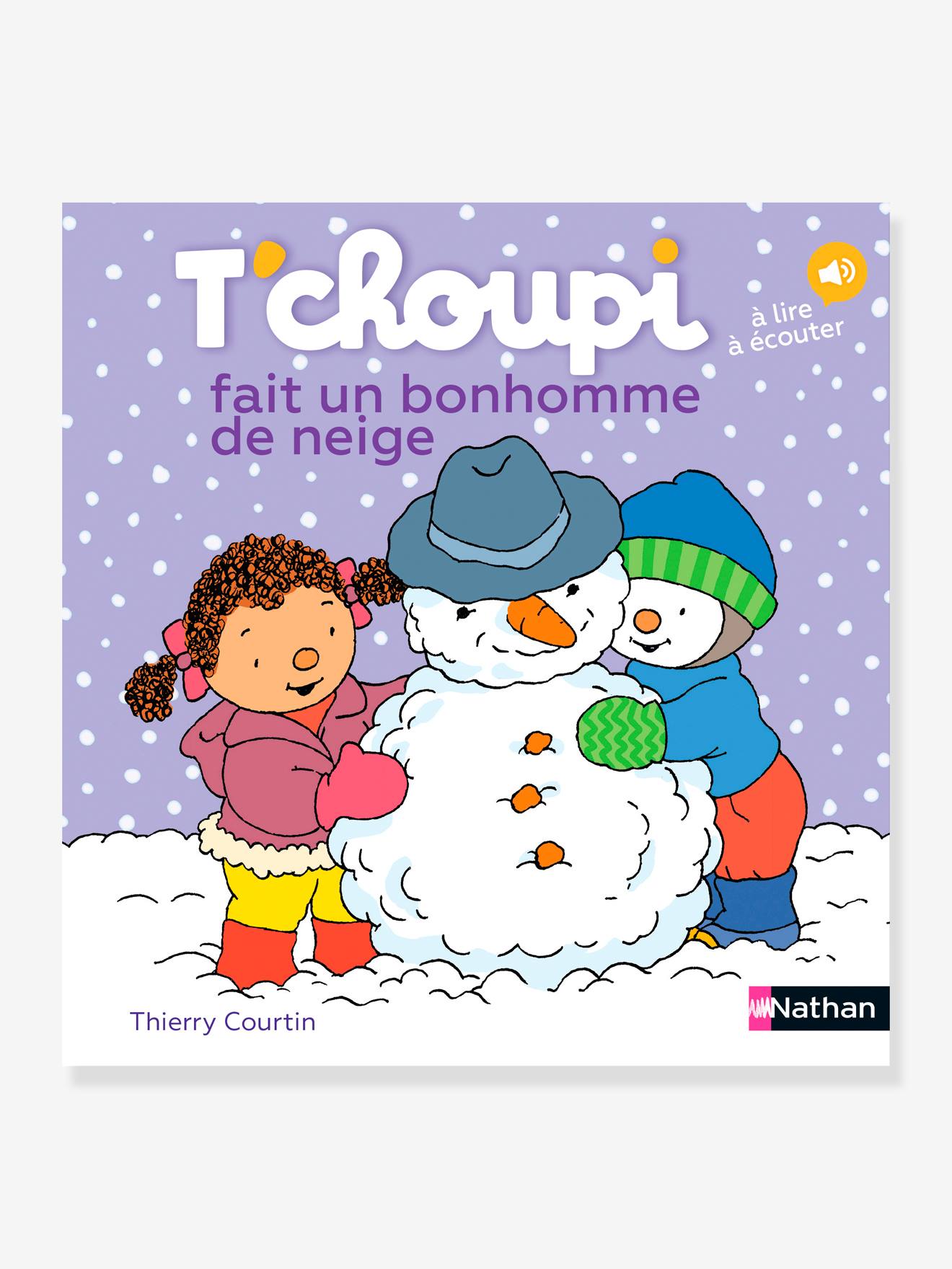 T'choupi fait un bonhomme de neige NATHAN gris