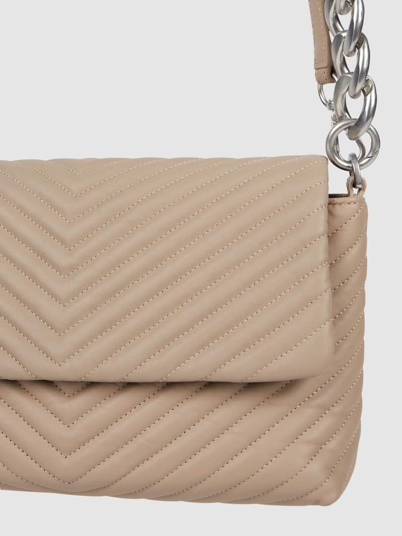Crossbody Bag aus Leder Modell 'Coco' in stein