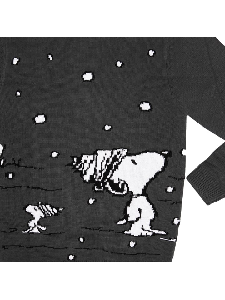 Snoopy The Peanuts Winterpullover- Snoopy in grau günstig kaufen