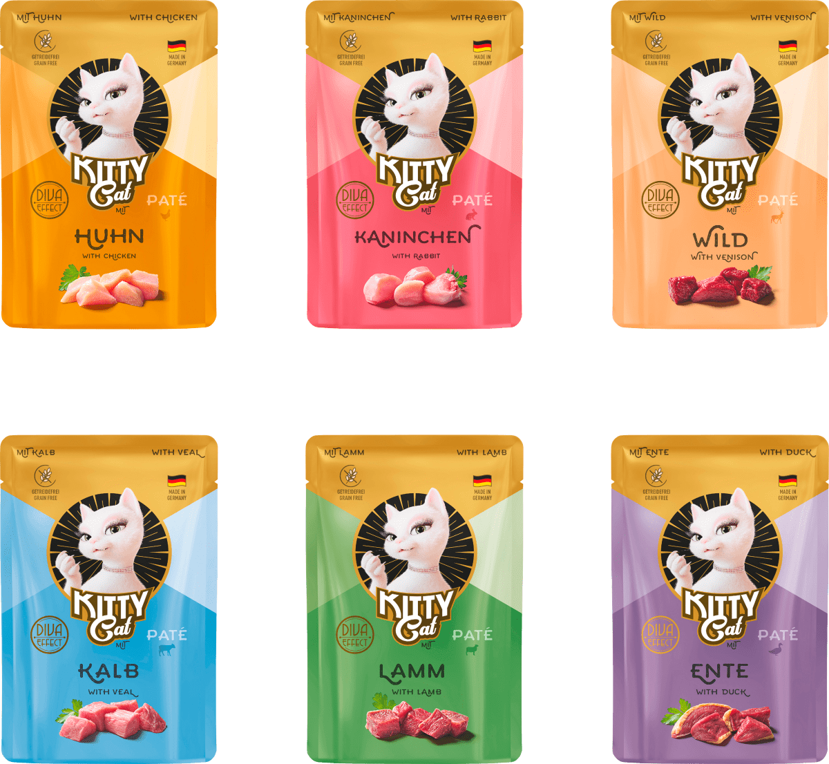 Nassfutter Katze Paté Mix 1, Adult Multipack (6x85 g), 510 g