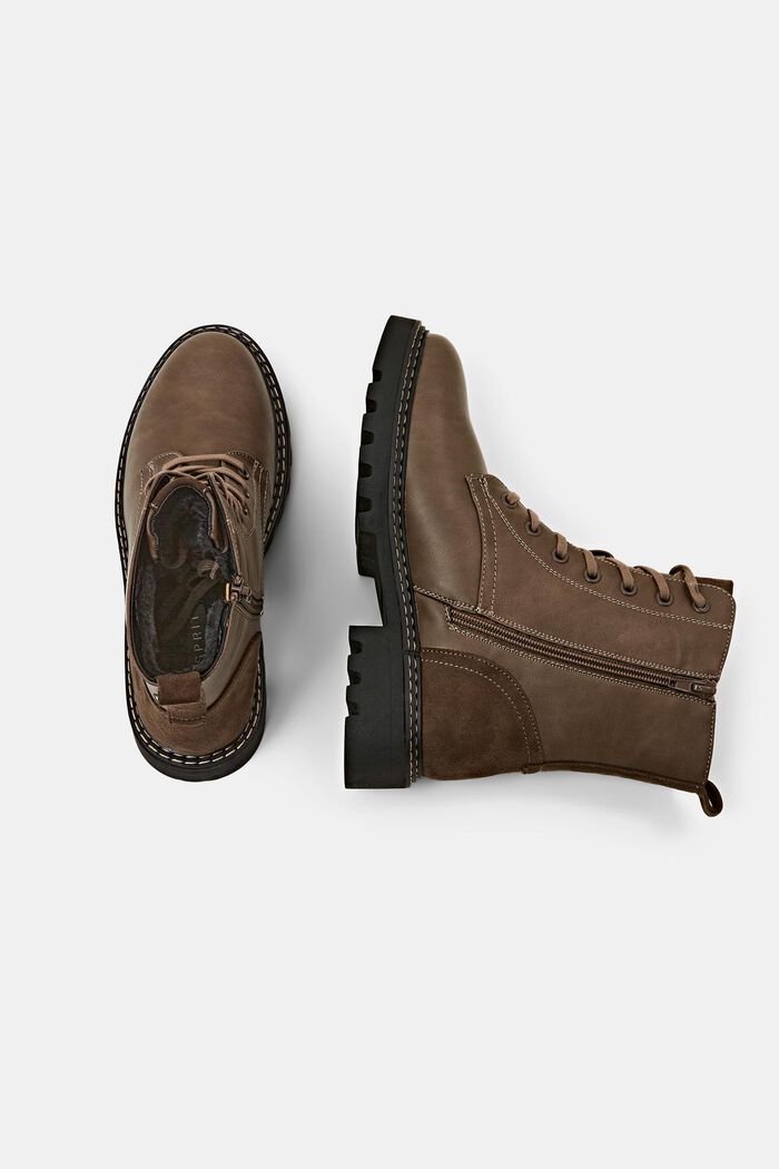 Schnürboots aus veganem Leder