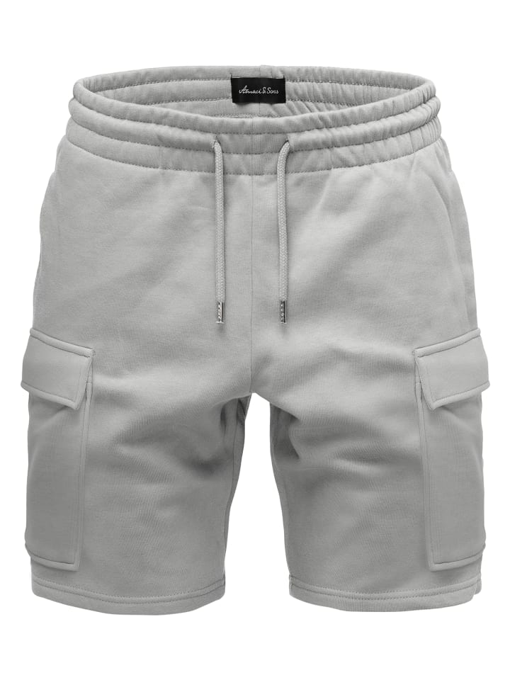 Amaci&Sons Cargoshorts CLERMONT in Hellgrau günstig kaufen