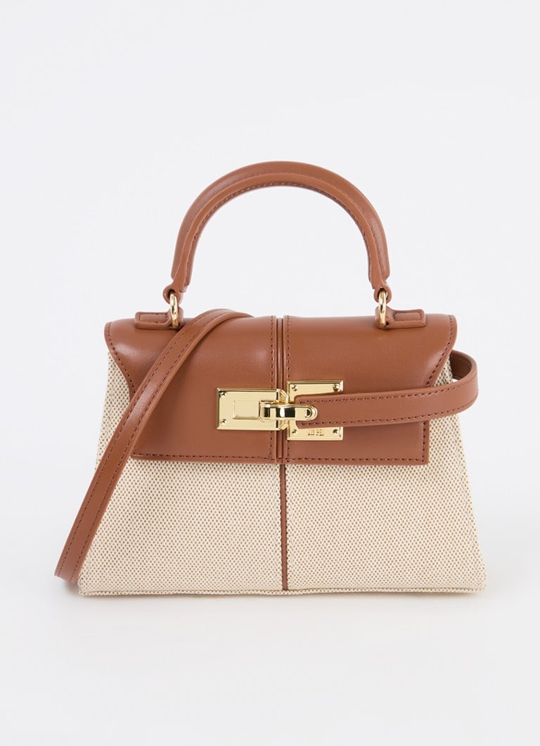 JW PEI  Elise handtas van canvas met afneembare schouderriem