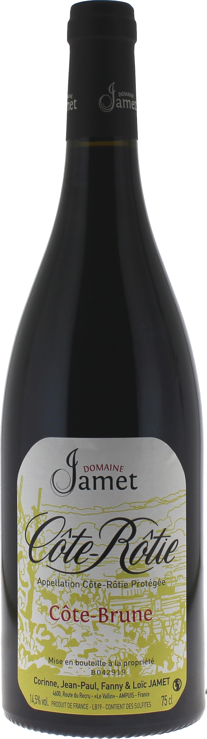 Côte rotie côte brune jean paul et loic jamet 2014