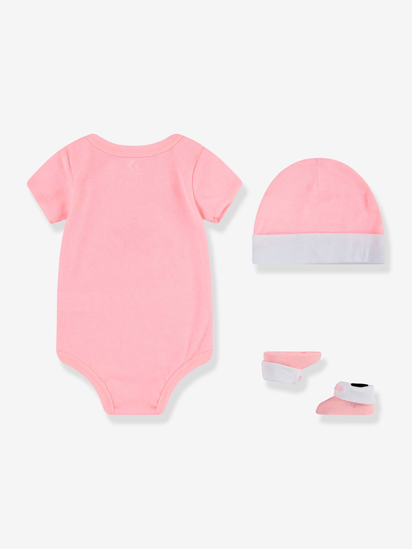 Ensemble 3 pièces chaussons + body + bonnet Converse® bleu