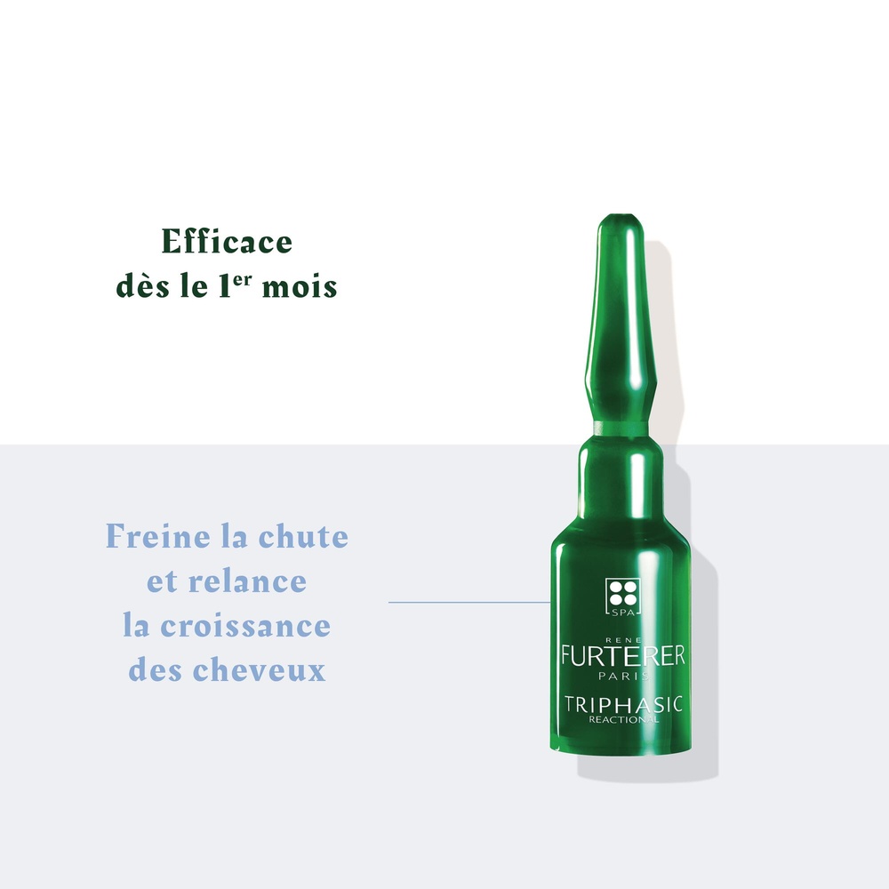 Furterer René Furterer Triphasic Traitement antic hute réactionnelle- 12 amp x 5 mL Soin sans rincage