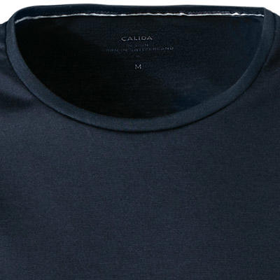 CALIDA, Longsleeve, Baumwolle, dunkelblau