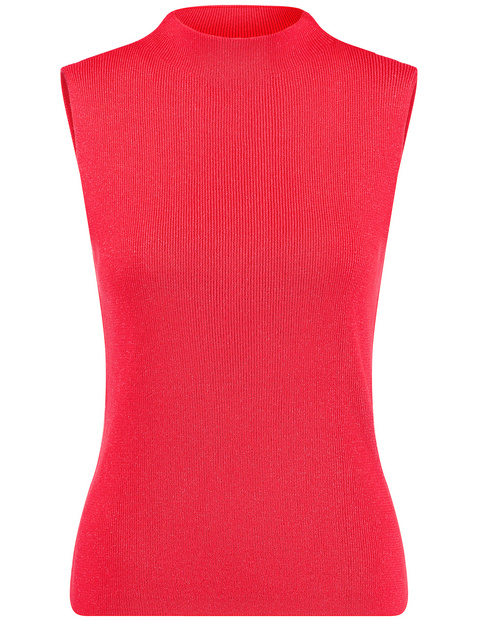 Feines Stricktop mit Stehkragen