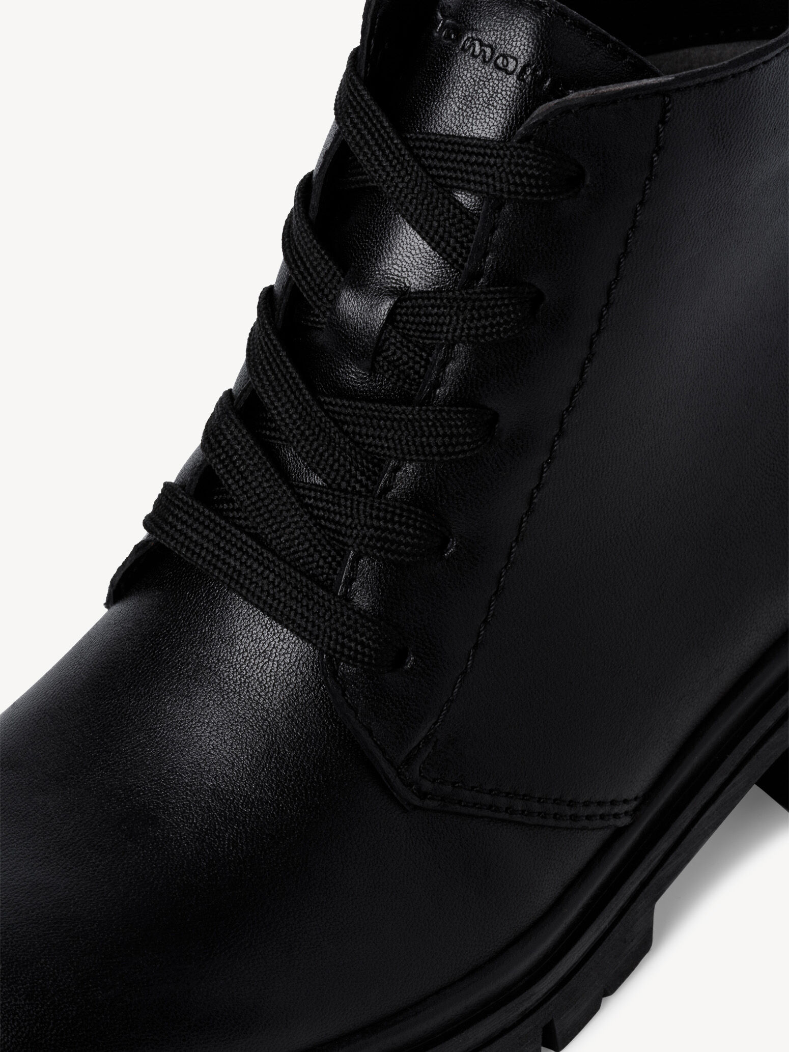 Bottine en cuir - noir