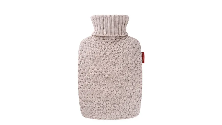 Hugo Frosch Wärmflasche mit Bio-Baumwollbezug 1,8l creme Creme