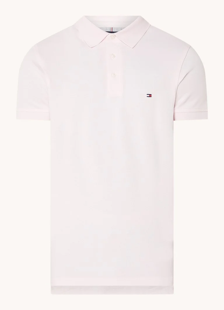 Polo Tommy Hilfiger 1985 slim fit com bordado do logotipo